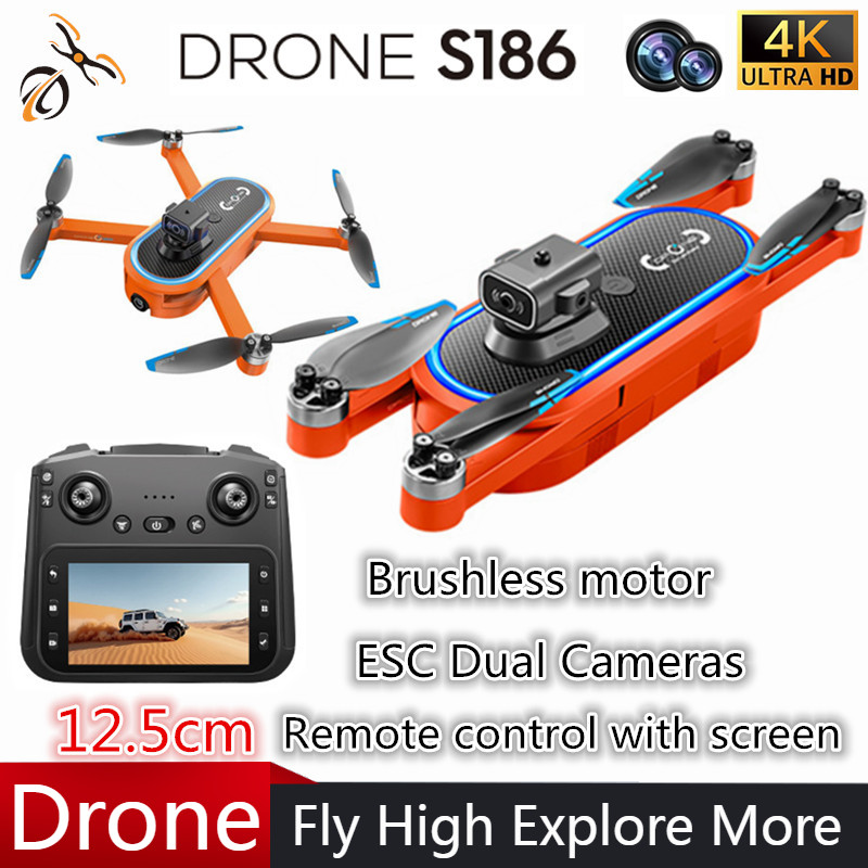 2025 S186 الطائرة بدون طيار ال - مراجعة Drone Camera With Gimbal وسعره
