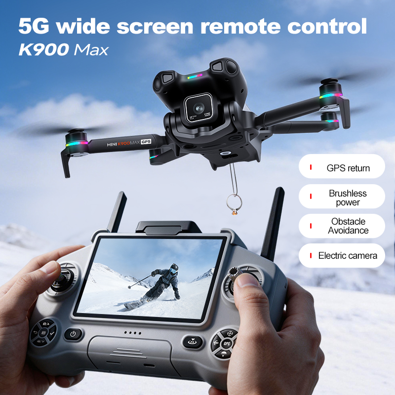طائرة بدون طيار K900 MAX الجدي - مراجعة Drone Camera Night Vision وسعره